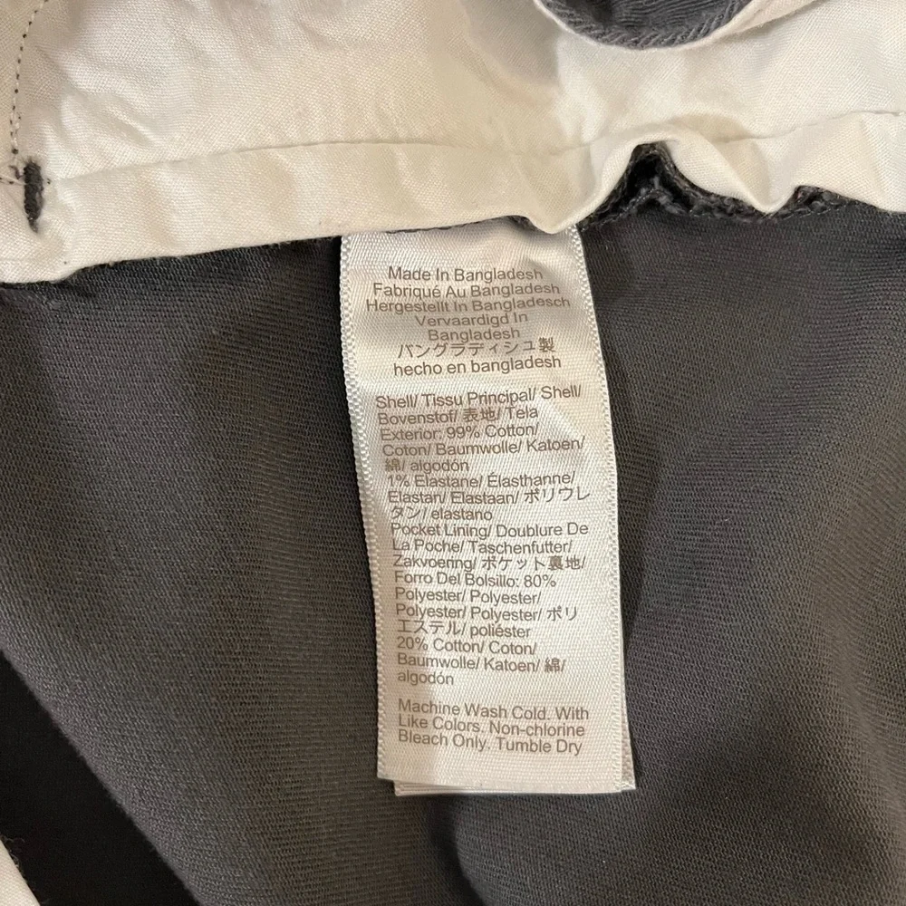 J. Crew Factory Flex Slim Men's Dark Gray Chinos Pants W34 L34